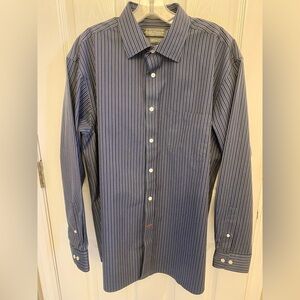 Daniel Cremieux NON IRON Blue Striped Dress Shirt